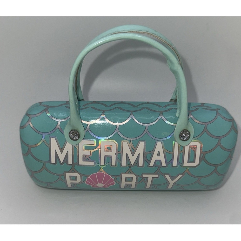 Disney Authentic Little Mermaid Party Turquoise Eye Glasses Case wHandles Ariel